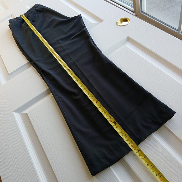 Worthington Modern Fit Pinstripe Slacks size 16 black straight leg real pockets - Picture 13 of 16